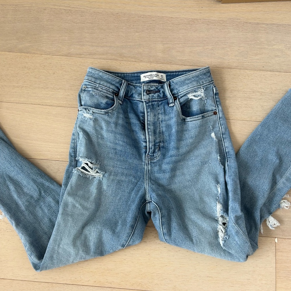 Abercrombie Curve Love Super skinny ankle high rise